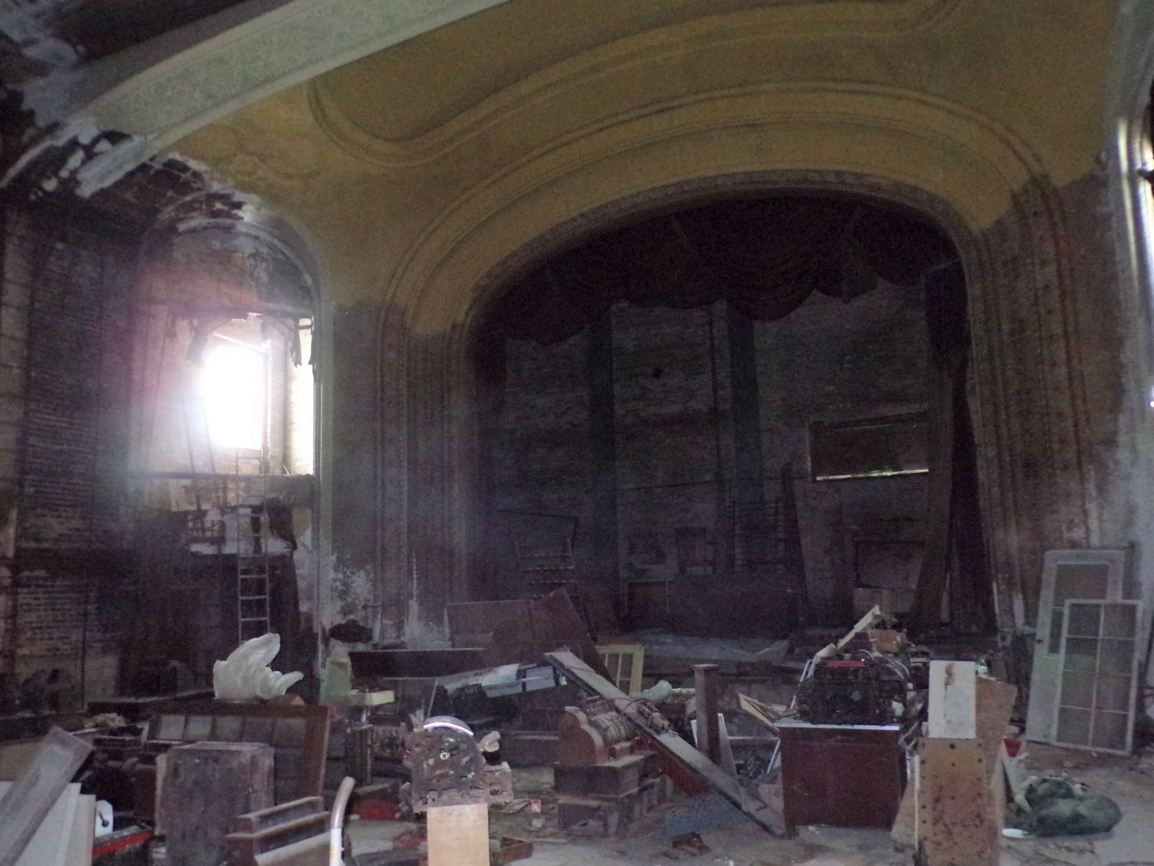 Inside the theater